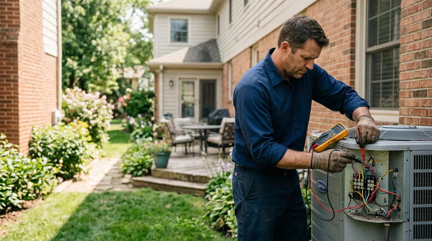 HVAC technician working near Webster, FL